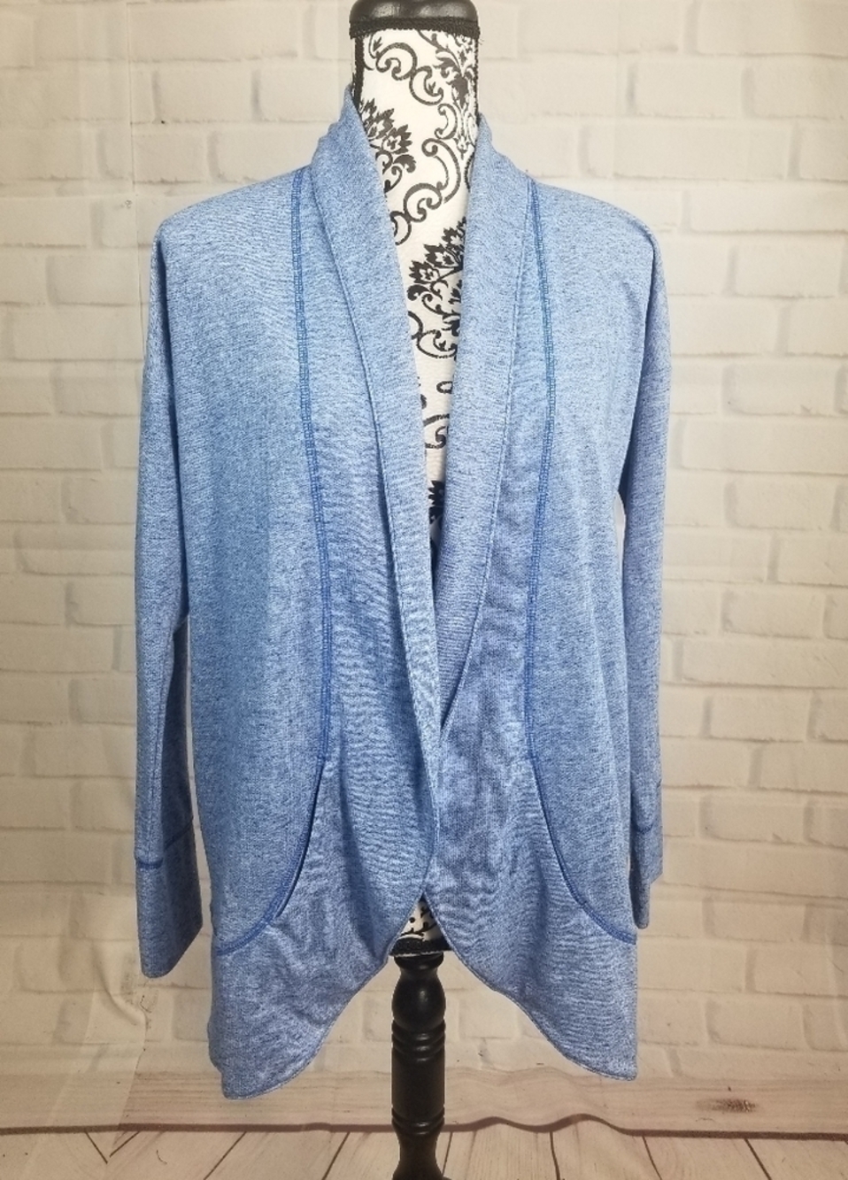 Talbots open front cardigan size small pockets